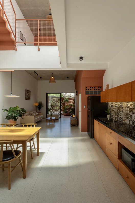 Vĩnh Long House / NAQ Architecture Vĩnh Long House / NAQ Architecture - Interior Photography, Dining room, Wood, Lighting, Chair