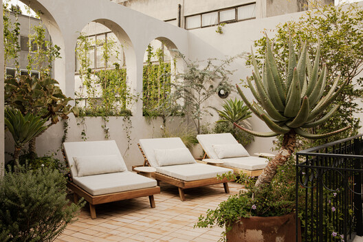 Casa Mezcal / Barde + vanVoltt - Interior Photography, Living Room, Chair, Garden, Courtyard, Patio