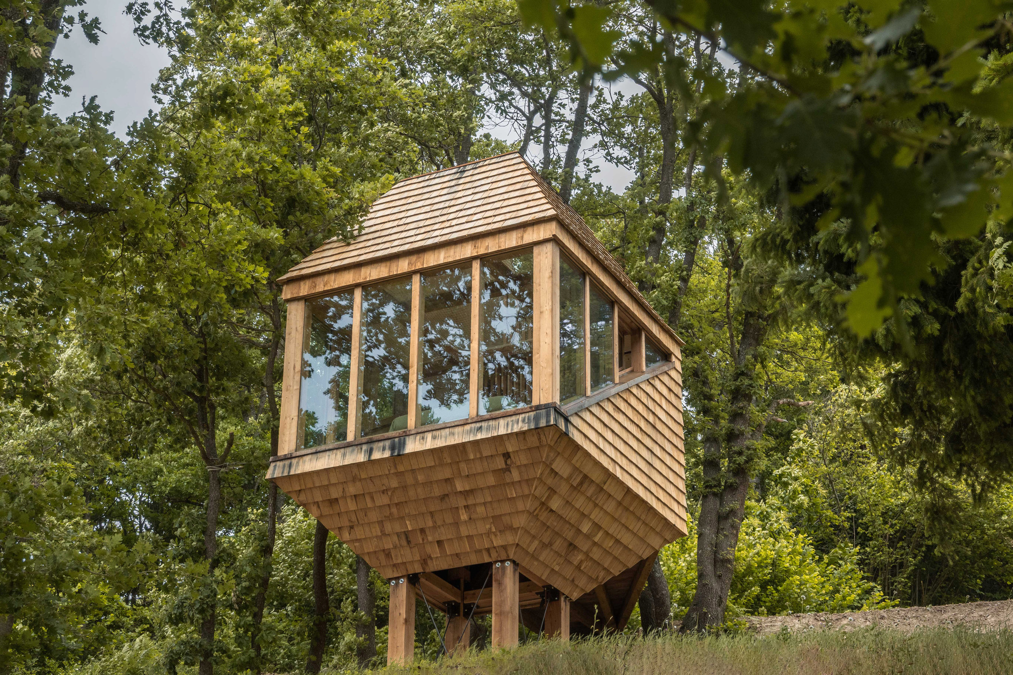 TreeBOX Cabin: Moderní domek na stromě, který mění horské cestovní ruch v Alpách