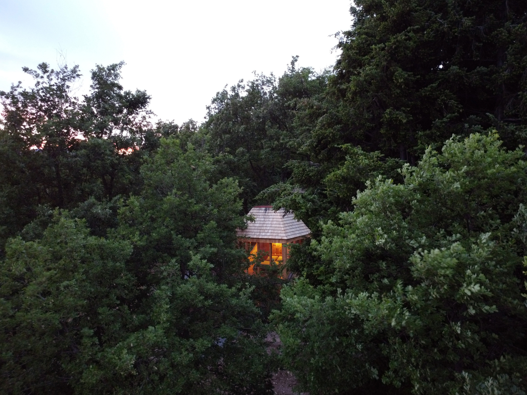 イタリア・アルプスのツリーハウス型小屋「TreeBOX – Casa sull'Albero」の写真 2/8