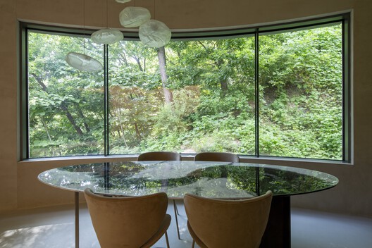 Mueonga House  / Snow AIDe - Interior Photography, Wood, Table, Glass, Chair