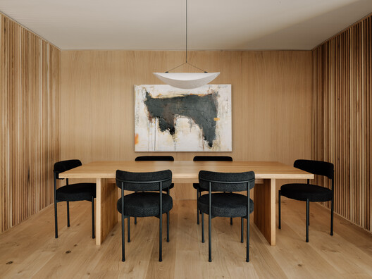 Paraiso Remodel / Austin Sandy Architects Paraiso Remodel / Austin Sandy Architects - Interior Photography, Dining room, Wood, Table, Lighting, Chair