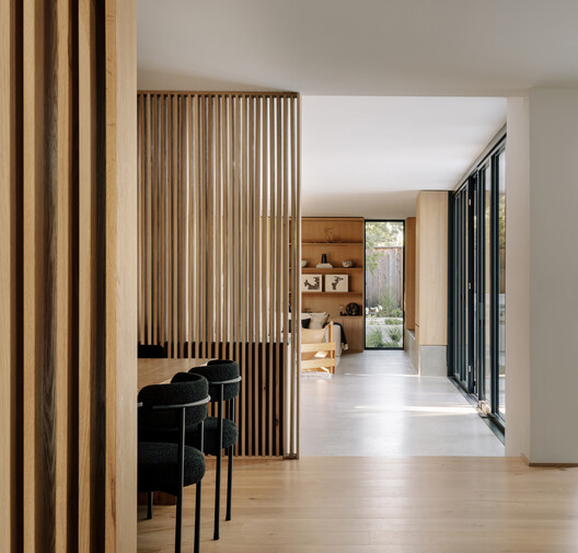 Paraiso Remodel / Austin Sandy Architects Paraiso Remodel / Austin Sandy Architects - Interior Photography, Dining room, Wood, Table, Chair, Door