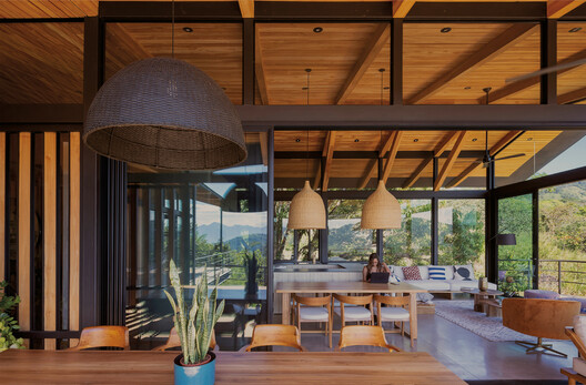 Casa Tertulia / Marcela Carranza Arquitectura Casa Tertulia / Marcela Carranza Arquitectura - Interior Photography, Dining room, Wood, Chair, Beam