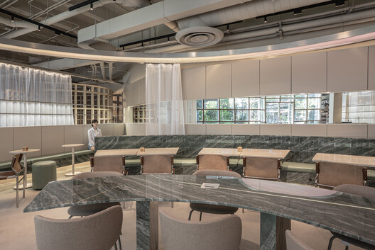 Restaurant Nectar Oum / Madarq studio Restaurant Nectar Oum / Madarq studio - Interior Photography, Living Room, Chair, Glass