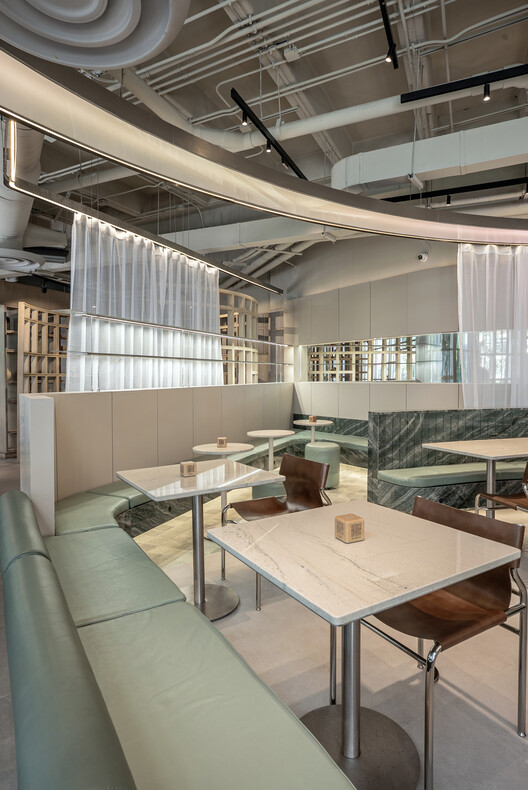 Restaurant Nectar Oum / Madarq studio Restaurant Nectar Oum / Madarq studio - Interior Photography, Chair, Glass