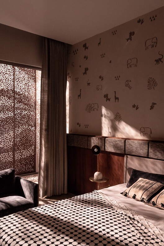 Western Valley House / STO.M.P Western Valley House / STO.M.P - Interior Photography, Bedroom, Wood, Bed, Lighting