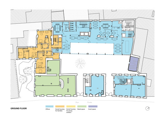 Rue Pavée, renovation project for a complex of historic buildings in Paris / MARS Architectes Rue Pavée, renovation project for a complex of historic buildings in Paris / MARS Architectes - Image 32 of 41