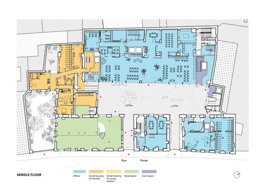 Rue Pavée, renovation project for a complex of historic buildings in Paris / MARS Architectes Rue Pavée, renovation project for a complex of historic buildings in Paris / MARS Architectes - Image 31 of 41