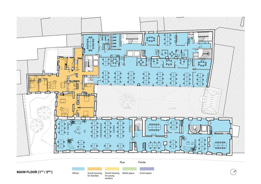 Rue Pavée, renovation project for a complex of historic buildings in Paris / MARS Architectes Rue Pavée, renovation project for a complex of historic buildings in Paris / MARS Architectes - Image 33 of 41