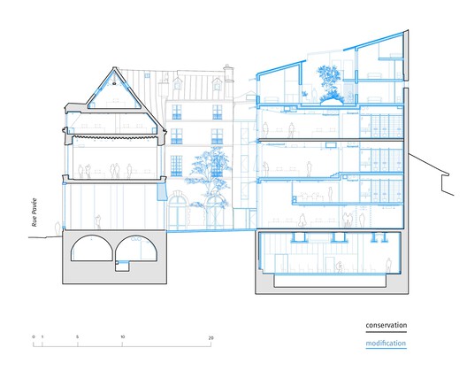 Rue Pavée, renovation project for a complex of historic buildings in Paris / MARS Architectes Rue Pavée, renovation project for a complex of historic buildings in Paris / MARS Architectes - Image 36 of 41