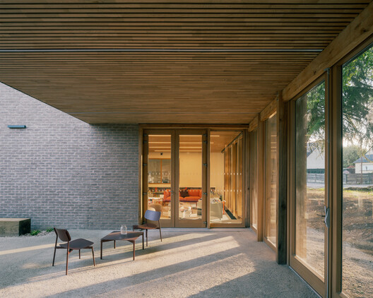 Val d'Oust Cultural Center / Atelier 56S - Interior Photography, Wood, Concrete