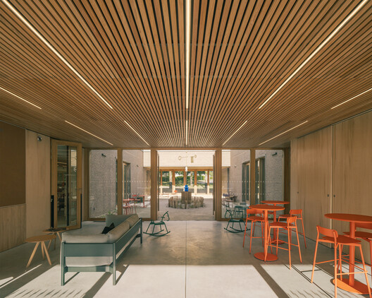Val d'Oust Cultural Center / Atelier 56S - Interior Photography, Wood, Beam