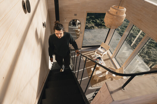 Vivienda Atalaya / Refugio Outdoor Vivienda Atalaya / Refugio Outdoor - Fotografía interior, Escaleras, Madera