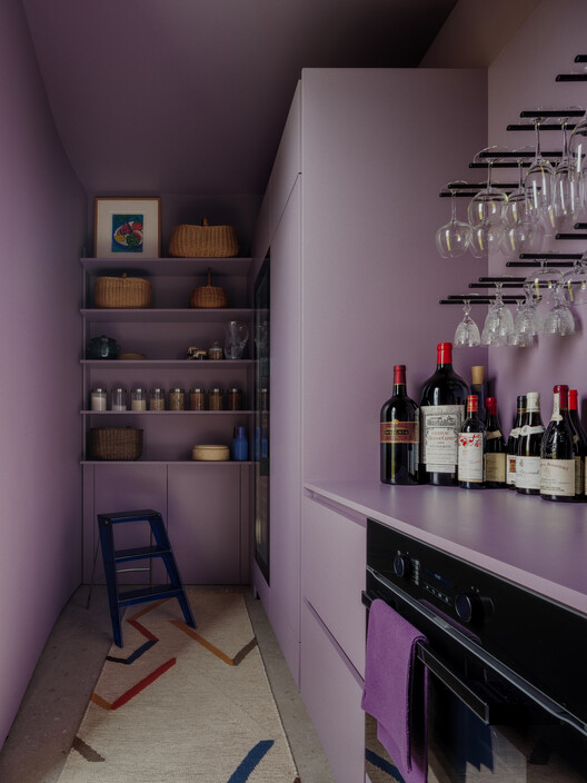 BPROM House / OAD BPROM House / OAD - Interior Photography, Kitchen, Lighting, Shelving, Countertop, Chair
