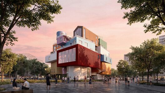 MVRDV Reveals Bihailou Art Village in Shenzhen as a Vertical Village Interpretation MVRDV Reveals Bihailou Art Village in Shenzhen as a Vertical Village Interpretation - Image 4 of 15