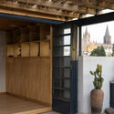 Rayón 376 Terrace / Eduardo Garretti studio - Interior Photography, Commercial Architecture, Balcony, Stairs, Beam