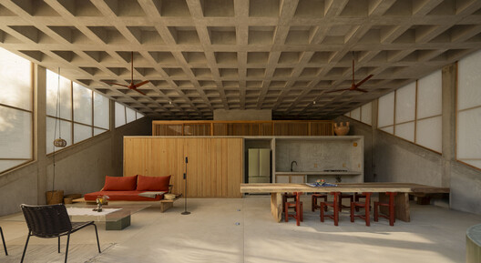 Casa Eva / S-AR Casa Eva / S-AR - Fotografía interior, Madera, Fijación Vigas, Sillas
