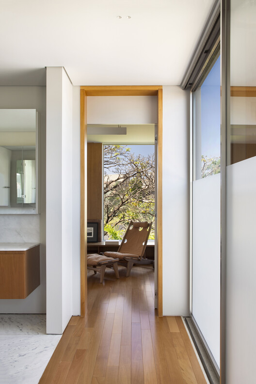 V+M House / Solange Cálio Arquitetos - Interior Photography, Wood, Door, Glass
