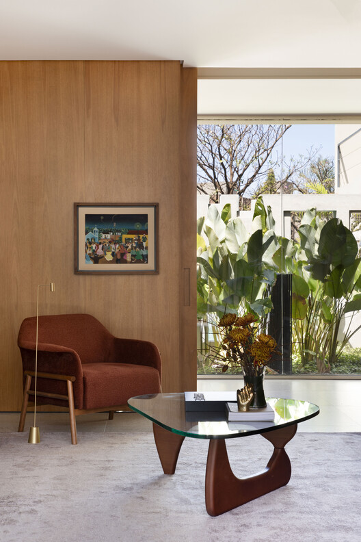 V+M House / Solange Cálio Arquitetos - Interior Photography, Wood, Chair