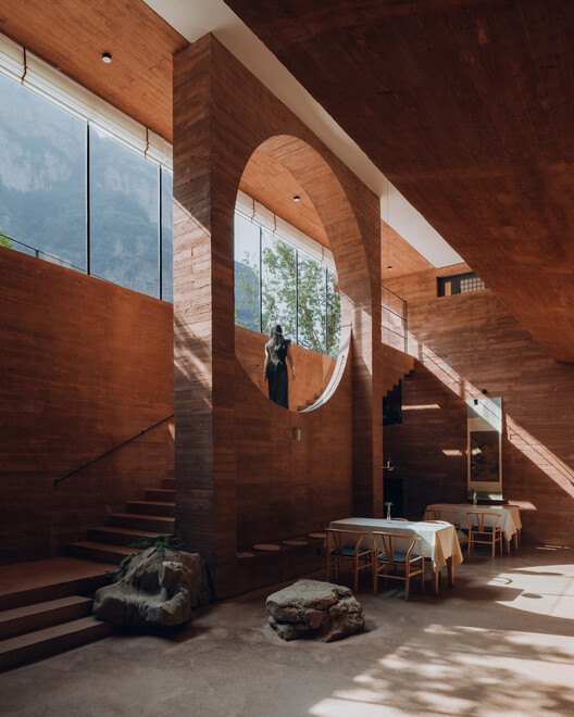 House WoQuanShanFang / Yinyuan Studio - Interior Photography, Wood, Brick