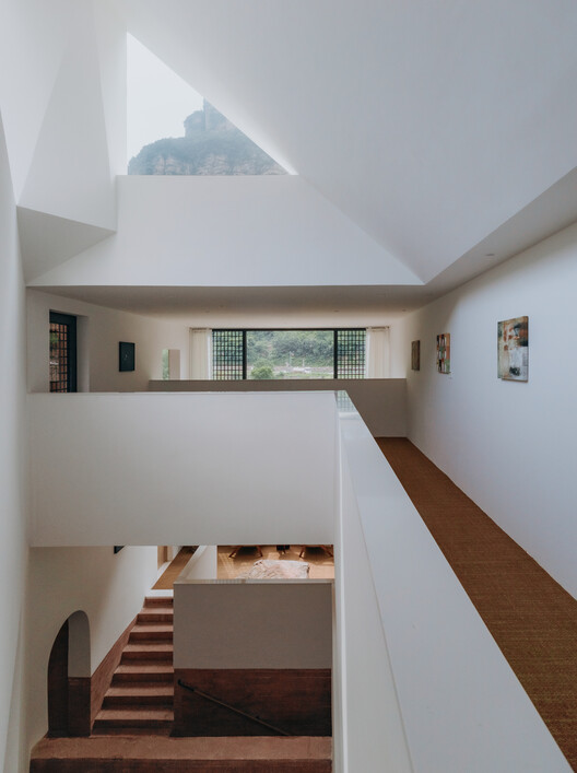House WoQuanShanFang / Yinyuan Studio - Interior Photography, Stairs, Wood
