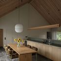 Villa Österlen / Note Design Studio - Interior Photography, House Interiors, Kitchen, Lighting, Table, Countertop, Chair