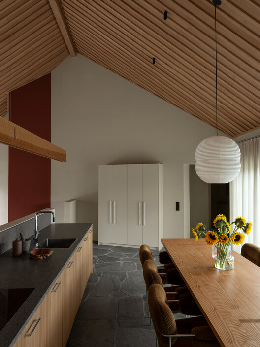 Villa Österlen / Note Design Studio Villa Österlen / Note Design Studio - Interior Photography, Kitchen, Wood, Lighting, Table, Chair