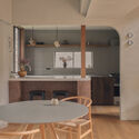 Green Sandwich House / HYAN - Interior Photography, Renovation, Kitchen, Table, Countertop, Lighting, Chair