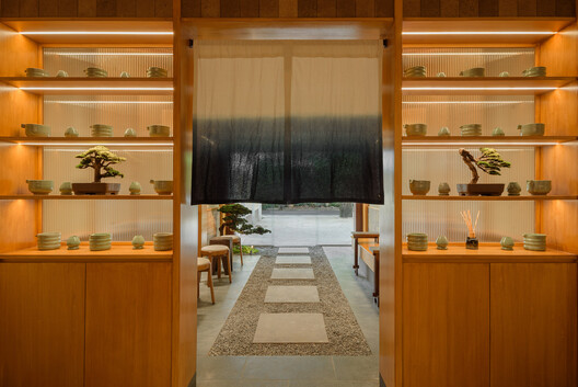 Jun Matcha Club Cafe / Matter of Something Jun Matcha Club Cafe / Matter of Something - Interior Photography, Wood, Lighting, Shelving, Glass