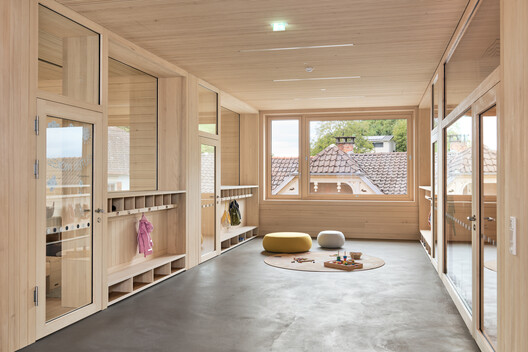 Children’s House Brunnengasse / Bernardo Bader Architekten Children’s House Brunnengasse / Bernardo Bader Architekten - Interior Photography, Kitchen, Wood, Shelving