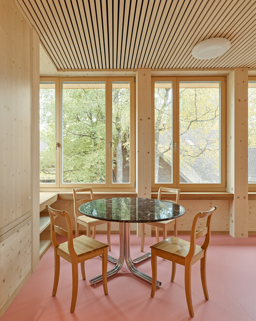 Bossard School / Gut Deubelbeiss Nill Architekten - Interior Photography, Wood