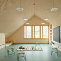 Bossard School / Gut Deubelbeiss Nill Architekten - Interior Photography, Sustainability, Kitchen, Chair