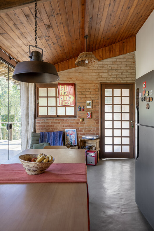 Quetzal House / Sertão Arquitetos Quetzal House / Sertão Arquitetos - Interior Photography, Wood, Lighting, Table, Chair, Beam