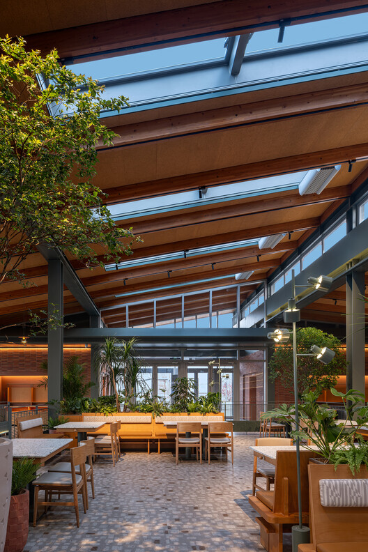 Community Canteen No. 11, Aranya Qinhuangdao / Verse Design Community Canteen No. 11, Aranya Qinhuangdao / Verse Design - Exterior Photography, Wood, Chair