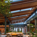 Community Canteen No. 11, Aranya Qinhuangdao / Verse Design - Exterior Photography, Restaurants & Bars, Courtyard, Beam, Chair