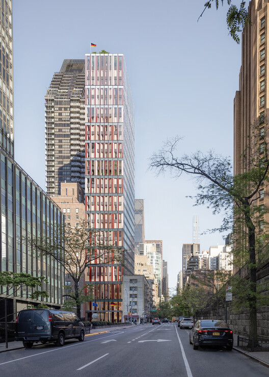 sauerbruch hutton and Studio Gang Win Competition to Redesign German House in New York - Image 3 of 4