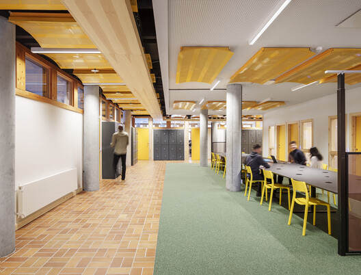 Campus Tensta Renovation  / Tengbom - Interior Photography, Wood, Lighting, Chair
