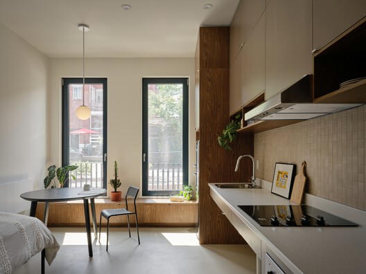 Pavillon Monk / L. McComber Pavillon Monk / L. McComber - Interior Photography, Kitchen, Wood, Countertop, Table, Chair