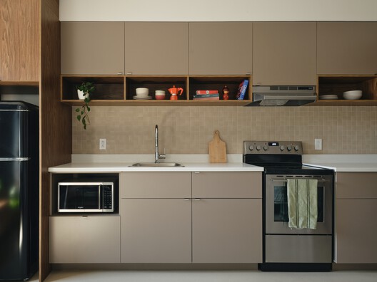 Pavillon Monk / L. McComber Pavillon Monk / L. McComber - Interior Photography, Kitchen, Countertop, Wood, Sink