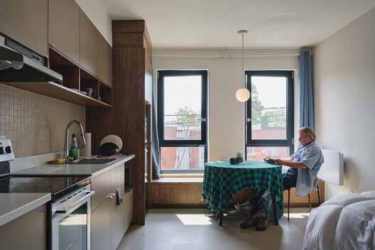 Pavillon Monk / L. McComber Pavillon Monk / L. McComber - Interior Photography, Kitchen, Wood, Chair, Table, Countertop, Glass