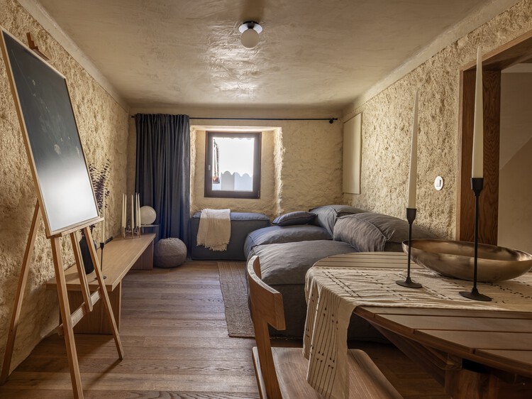 Castelo House / Gonçalo Grácio - Interior Photography, Refurbishment, Bedroom, Lighting, Table, Chair, Bed