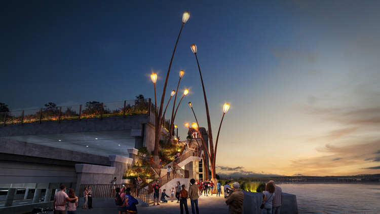 Heatherwick Studio Unveils New Images of Louisville's Belvedere Riverfront Plaza Redesign - Image 4 of 6