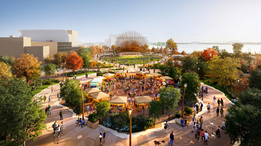 Heatherwick Studio Unveils New Images of Louisville's Belvedere Riverfront Plaza Redesign Heatherwick Studio Unveils New Images of Louisville's Belvedere Riverfront Plaza Redesign - Image 2 of 6