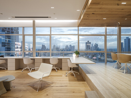 Sartoriale Offices / DOS - G arquitectos - Interior Photography, Wood, Table, Chair, Lighting, Glass