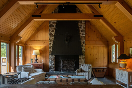 House in Chérive / Paul Bernier Architecte House in Chérive / Paul Bernier Architecte - Interior Photography, Living Room, Wood, Beam, Chair