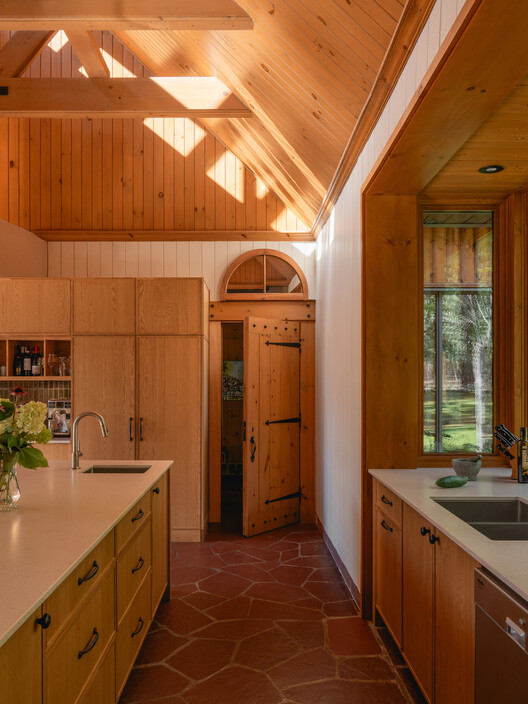 House in Chérive / Paul Bernier Architecte House in Chérive / Paul Bernier Architecte - Interior Photography, Kitchen, Wood, Countertop, Lighting, Sink