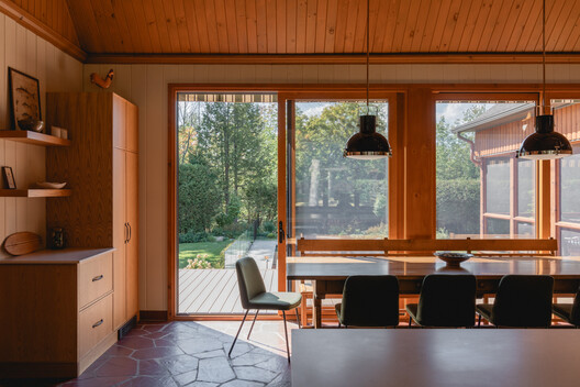House in Chérive / Paul Bernier Architecte House in Chérive / Paul Bernier Architecte - Interior Photography, Wood, Lighting, Table, Chair, Glass
