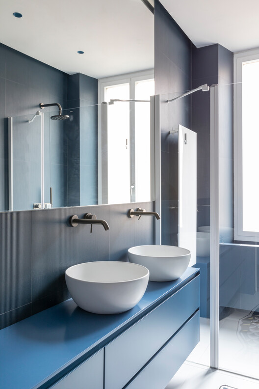 A12 Apartment / DKA A12 Apartment / DKA - Interior Photography, Bathroom, Sink, Lighting, Glass, Countertop