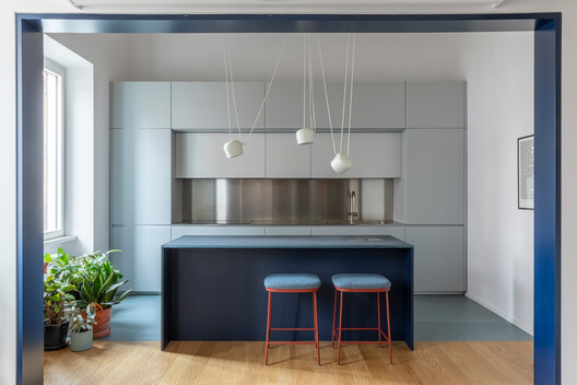 A12 Apartment / DKA A12 Apartment / DKA - Interior Photography, Kitchen, Wood, Lighting, Table, Chair, Countertop, Glass